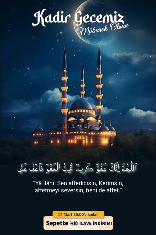 Kadir Gecesi Tebrik ve İndirim Görseli