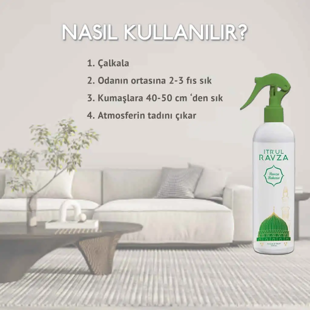Hayrat Alkolsüz Oda Kokusu ve Seccade Spreyi Nasıl Kullanılır?