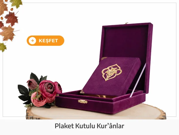 Hediyelik Kadife Kutulu Plaket Kuran-ı Kerimler