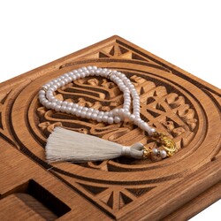 Other - Acrylic Special Design Salah Beads Cream (99 Beads- 6mm)