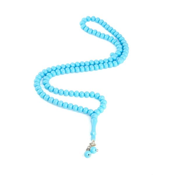 Baby Blue Salah Beads (99beads) 10 mm.