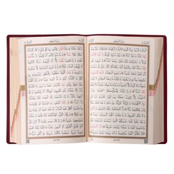 Bag Size Qur'an Al-Kareem (Green Colour, Zip Around Case, Stamped) - Thumbnail