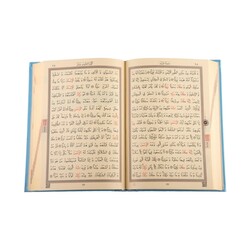 Bag Size Quran al-Kareem New Binding (Blue, Stamped) - Thumbnail