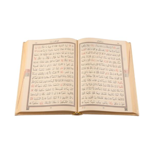 Bag Size Thermo Leather Qur'an Al-Kareem (Gold Coloured, Stamped) 