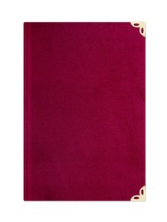 Bag Size Velvet Bound Yasin Juz with Turkish Translation (Maroon) - Thumbnail