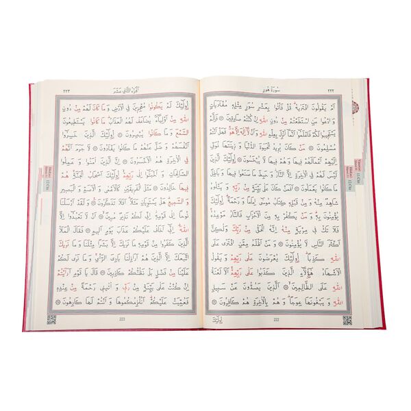 Big Mosque Size Qur'an Al-Kareem (Two-Colour, Stamped)