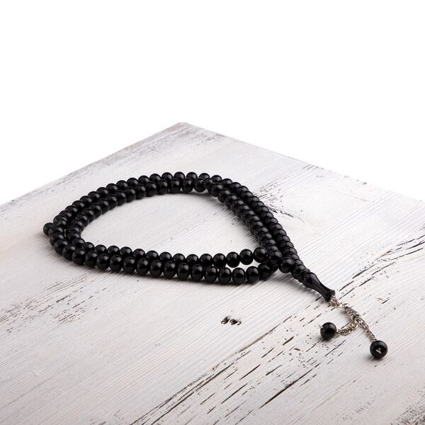 Black Mono Salah Beads (99 beads) 14 mm.