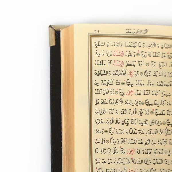 Black, Silver Colour Plated Qur'an With Wao Figure (Hafiz Size)