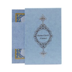 Bookrest Size 30-Juz Kuran Al-Kareem (Blue, Paperback, With Box) - Thumbnail