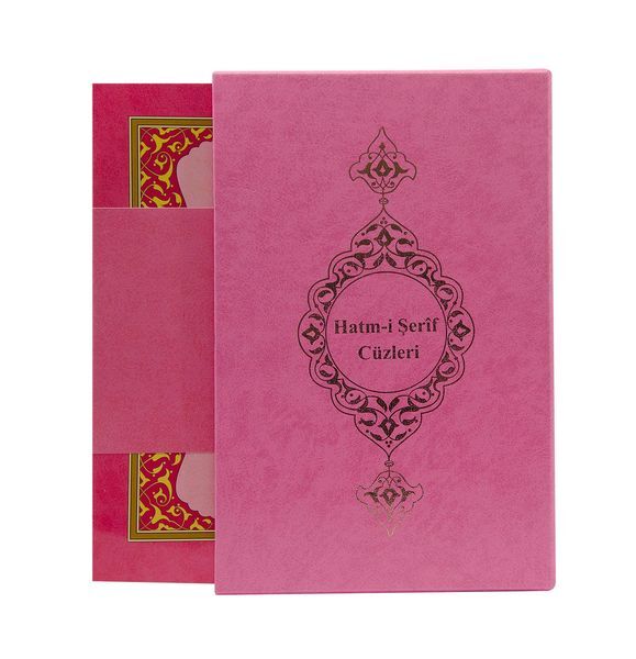 Bookrest Size 30-Juz Kuran Al-Kareem (Pink, Paperback, With Box)