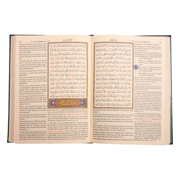 Bookrest Size Qur'an with Concise Turkish Translation (Stamped)