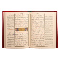 Bookrest Size Qur'an with Concise Word-for-Word Turkish Translation (Stamped) - Thumbnail