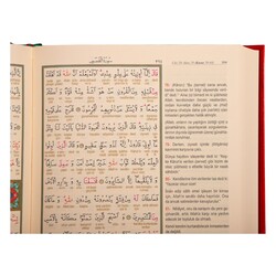 Bookrest Size Qur'an with Concise Word-for-Word Turkish Translation (Stamped) - Thumbnail