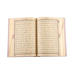 Çanta Boy Kur'an-ı Kerim Yeni Cilt (Pembe, Mühürlü) - Thumbnail