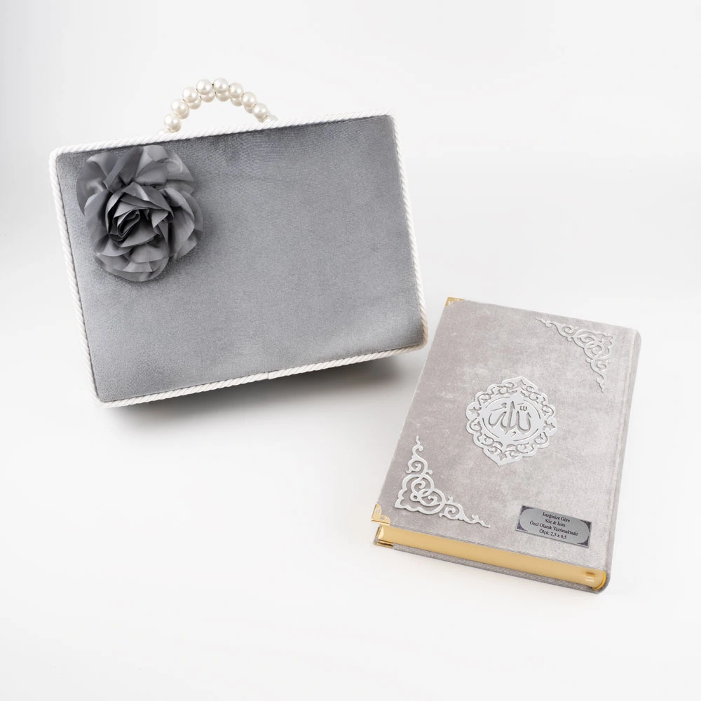 Çeyizlik Kutu Raşel Hediyelik Kuran (Orta Boy, Gri) Çeyizlik Kutu Raşel Hediyelik Kuran (Orta Boy, Gri)