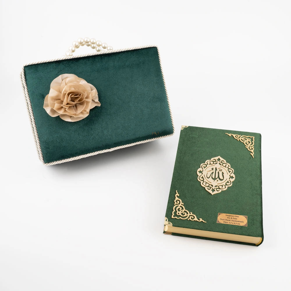 Çeyizlik Kutu Raşel Hediyelik Kuran (Orta Boy, Yeşil) Çeyizlik Kutu Raşel Hediyelik Kuran (Orta Boy, Yeşil)
