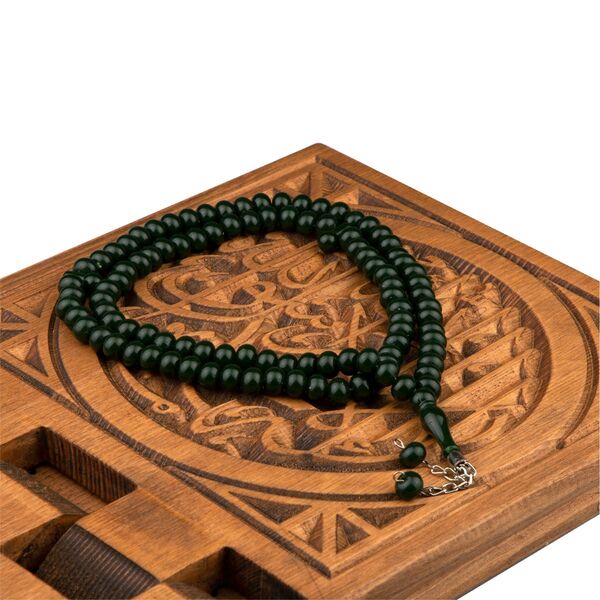 Dark Green Salah Beads (99beads) 10 mm