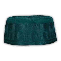 Fabric Salah Cap Special Series (Dark Green, Size 58) - Thumbnail