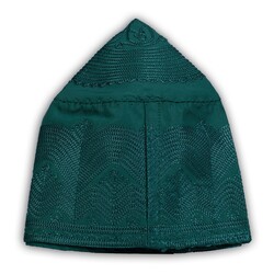 Fabric Salah Cap Special Series (Dark Green, Size 58) - Thumbnail