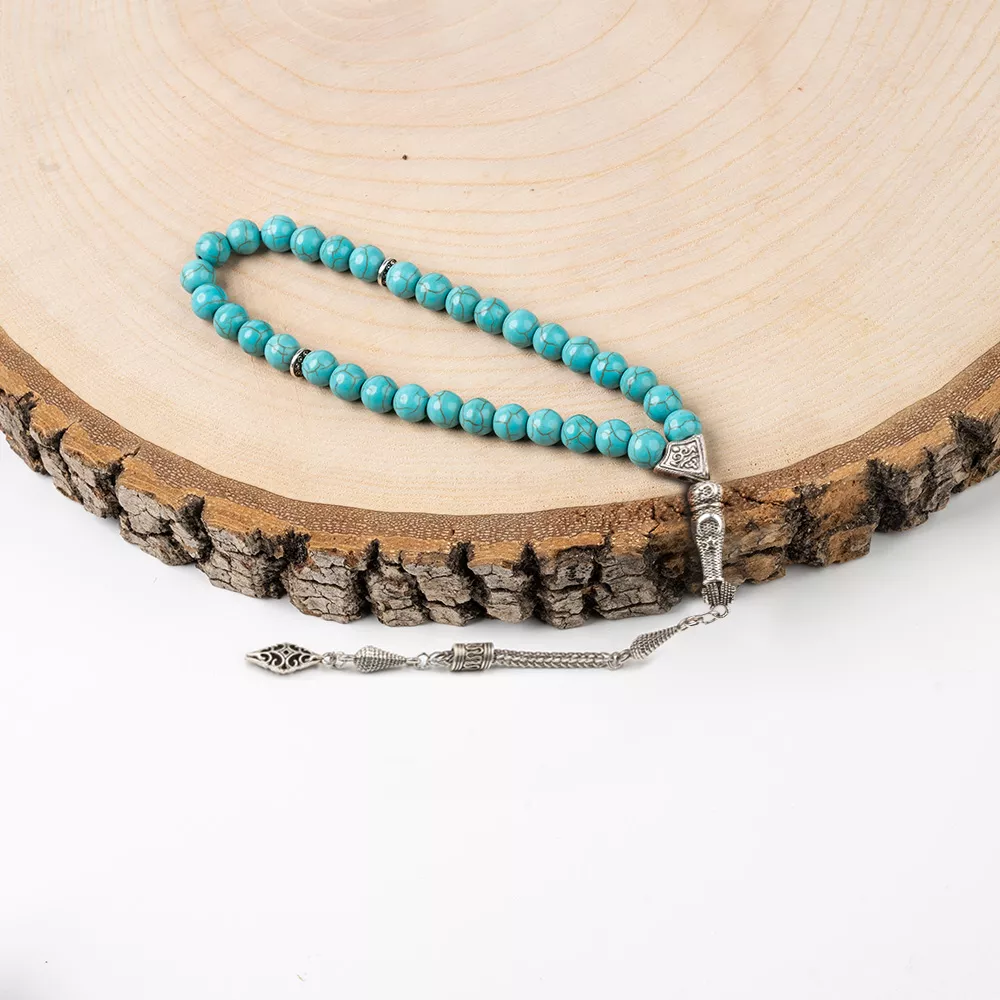 DİĞER - Firuze Doğal Taş Tesbih 33'lü