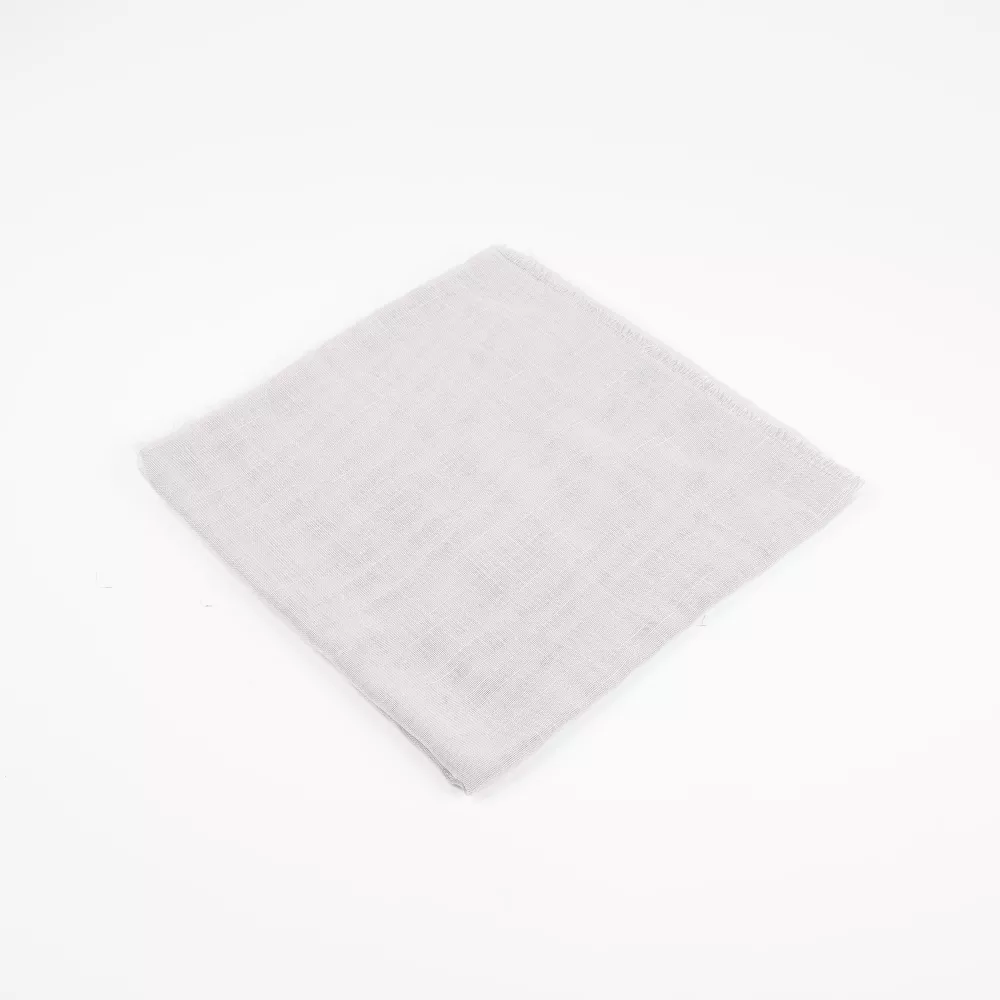 Flamlı Pamuklu Eşarp (96x96 cm. Gri) - Thumbnail