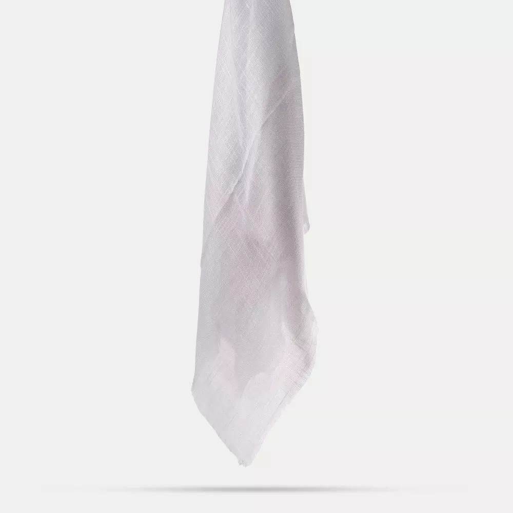 Flamlı Pamuklu Eşarp (96x96 cm. Gri)