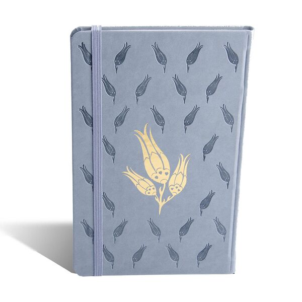 Grey Striped Notebook, Hardcover