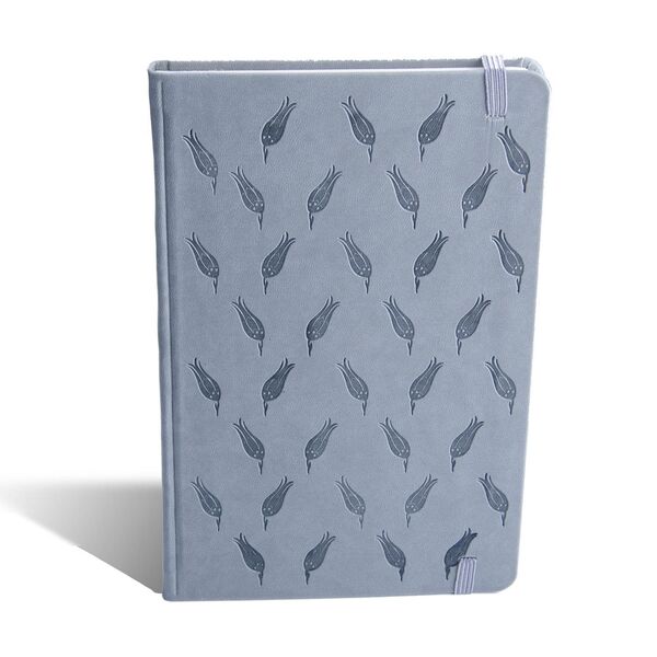 Grey Striped Notebook, Hardcover 