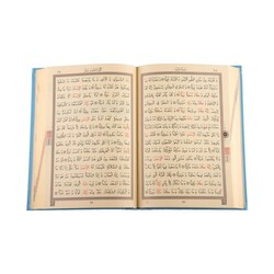 Hafiz Size Quran al-Kareem New Binding (Blue, Stamped) - Thumbnail