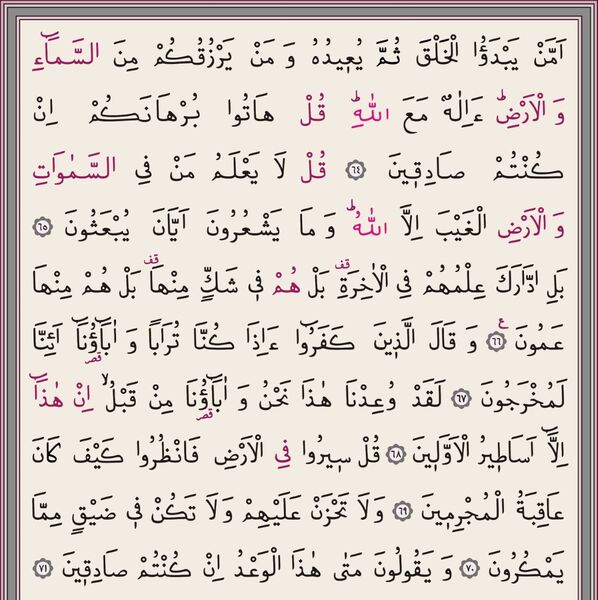 Hafiz Size Quran al-Kareem New Binding (Pink, Stamped) 