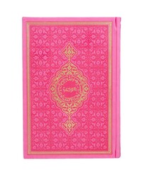 Hafiz Size Thermo Leather Kuran (Pink, Gilded, Stamped) - Thumbnail