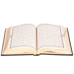 Hafiz Size Thermo Leather Kuran (Black, Gilded, Stamped) - Thumbnail