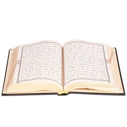 Hafiz Size Thermo Leather Kuran (Black, Gilded, Stamped) - Thumbnail