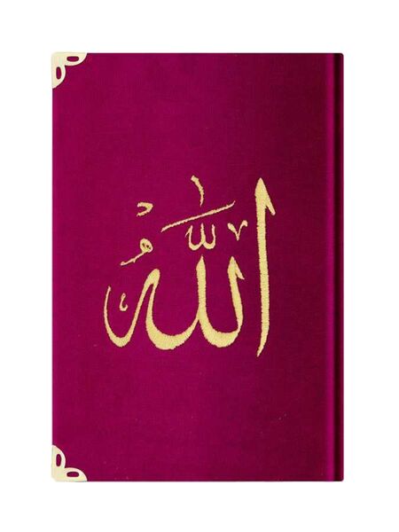 Hafiz Size Velvet Bound Yasin Juz with Turkish Translation (Pink, Embroidered)