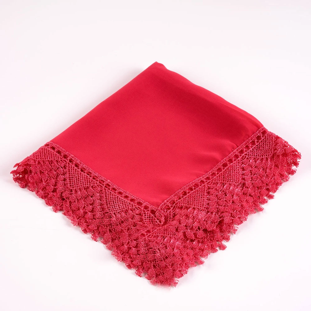 İğne Oyalı Şal (Namaz Örtüsü, 144x68 cm. Fuşya Pembe)