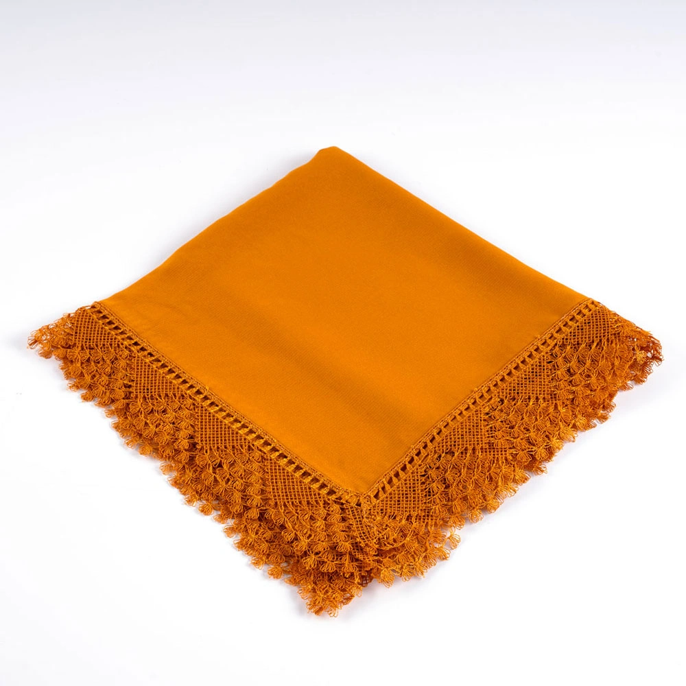 İğne Oyalı Şal (Namaz Örtüsü, 144x68 cm. Gold)