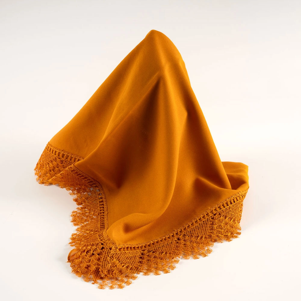 İğne Oyalı Şal (Namaz Örtüsü, 144x68 cm. Gold)