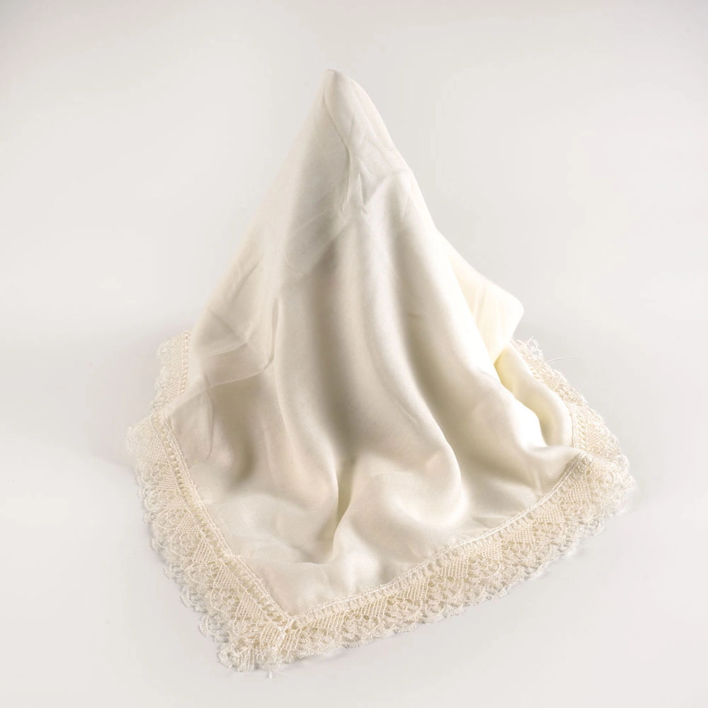 İğne Oyalı Şal (Namaz Örtüsü, 144x68 cm. Krem)