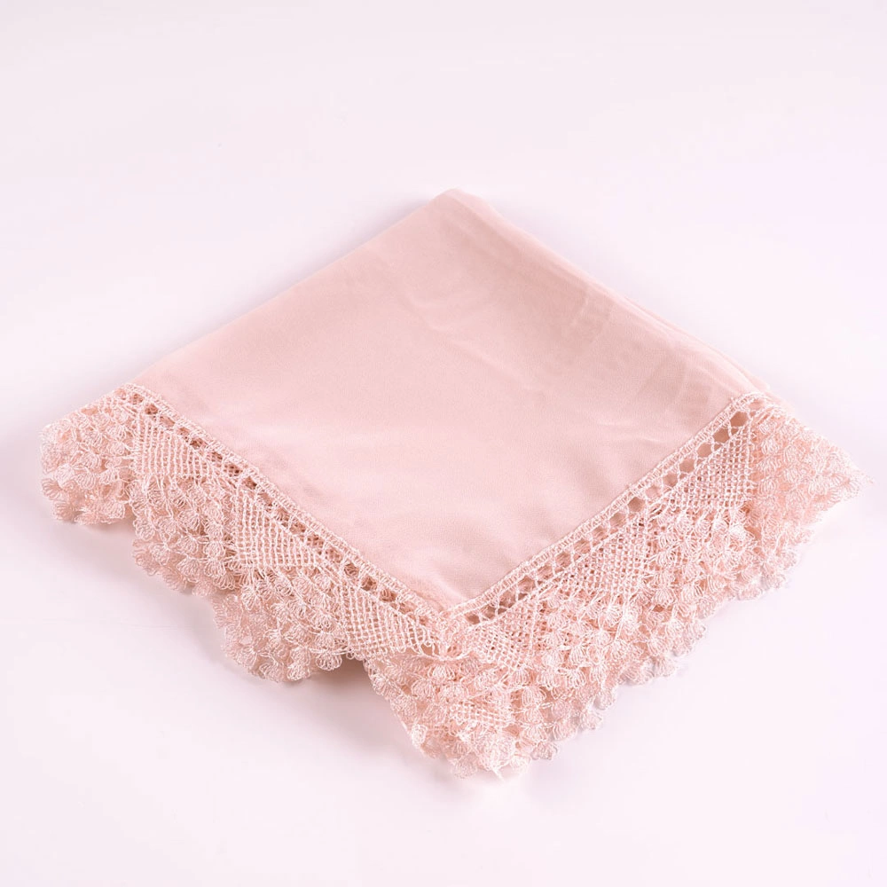 İğne Oyalı Şal (Namaz Örtüsü, 144x68 cm. Pembe)