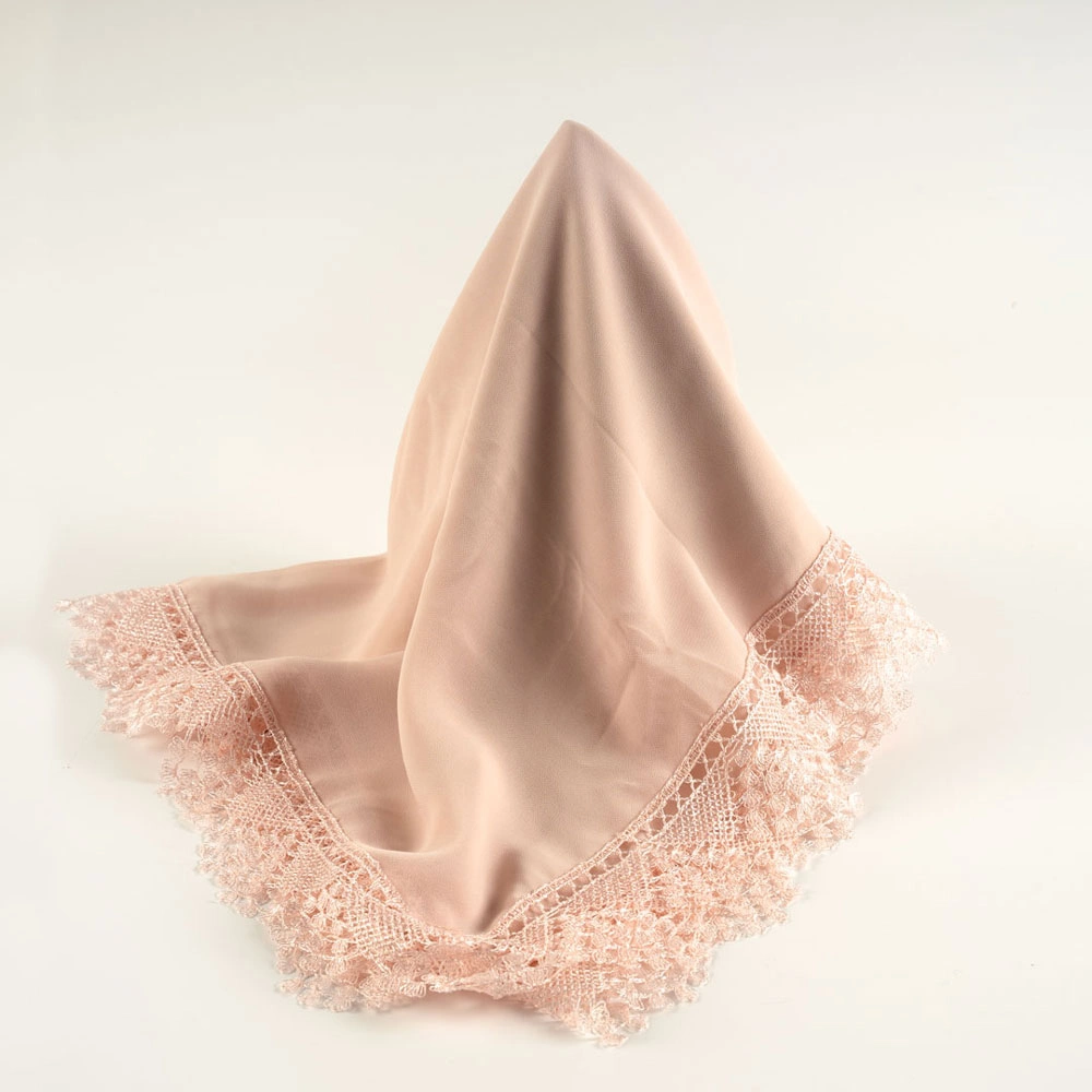 İğne Oyalı Şal (Namaz Örtüsü, 144x68 cm. Pembe)
