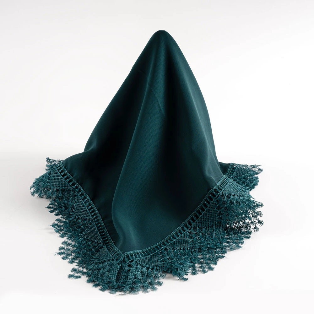 İğne Oyalı Şal (Namaz Örtüsü, 144x68 cm. Yeşil)