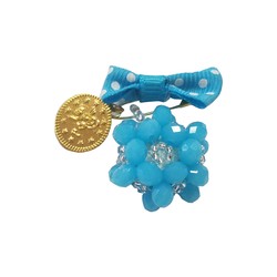 Jawshan Cristal Necklace Small Blue - Thumbnail