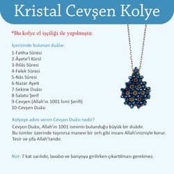 Jawshan Cristal Necklace Small Blue - Thumbnail