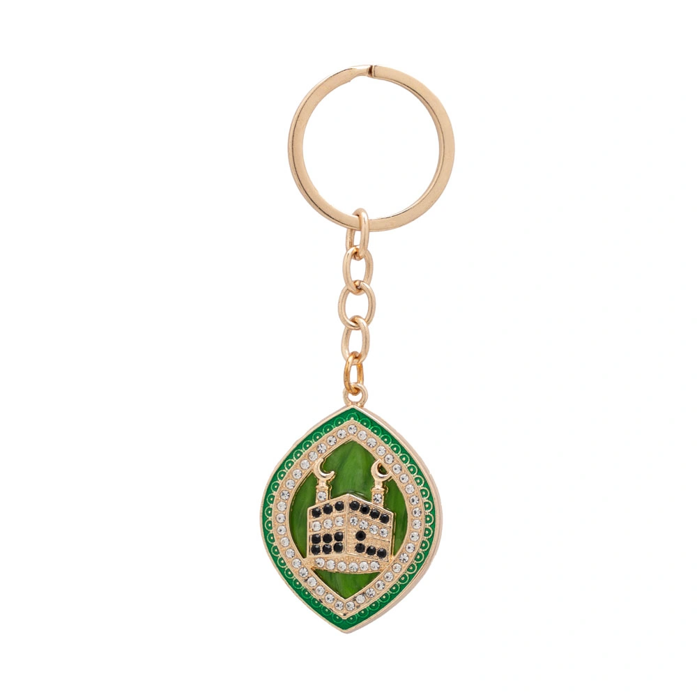 DİĞER - Kabe Motif Anahtarlık, Damla (Yeşil)