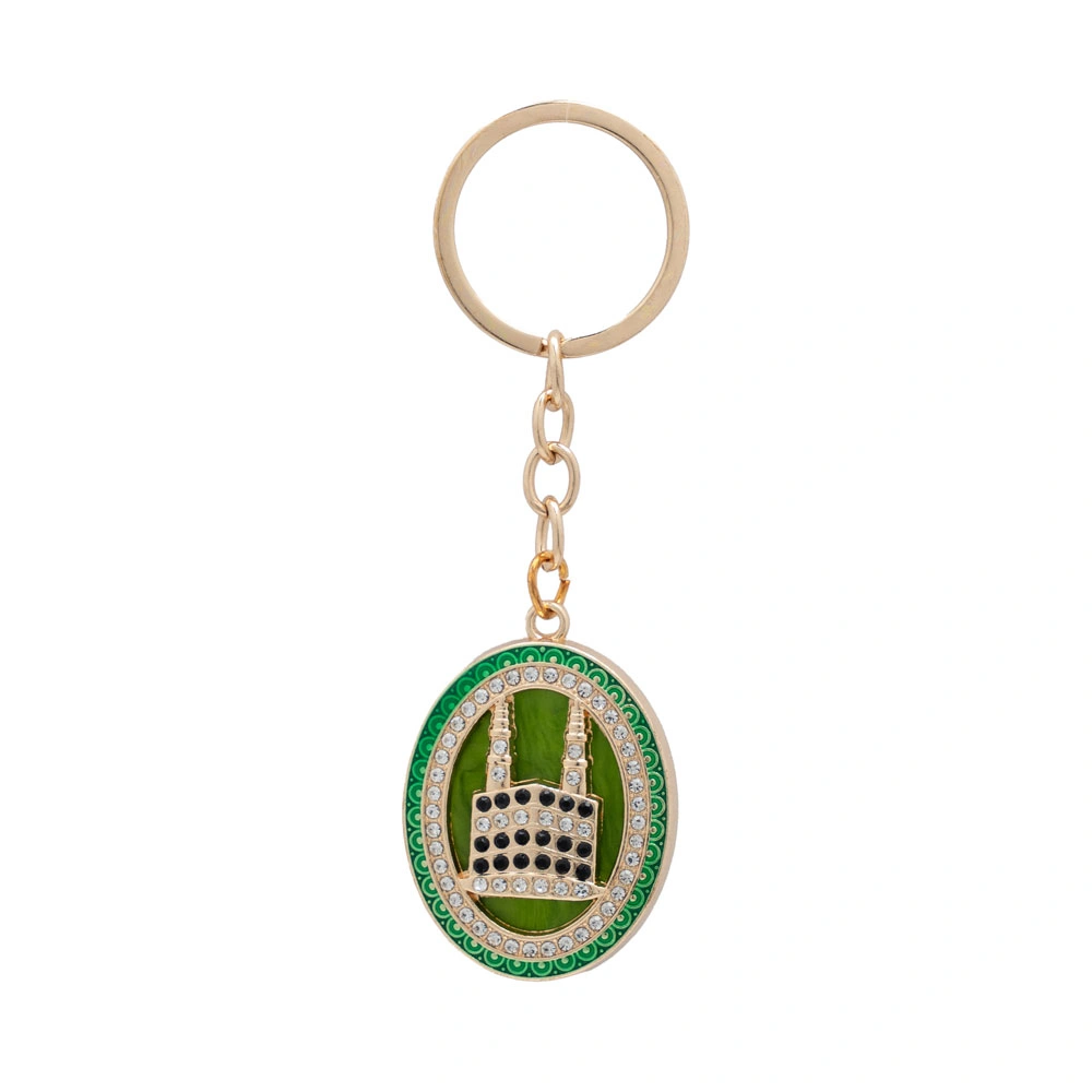 Kabe Motif Anahtarlık, Oval (Yeşil)
