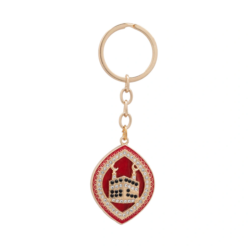 DİĞER - Kabe Motif Anahtarlık, Damla (Bordo)