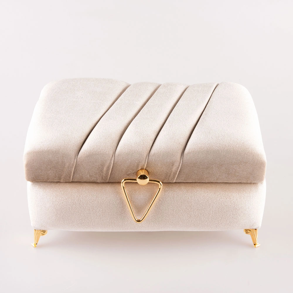 HAYRAT NEŞRİYAT - Kadife Sandık Çeyizlik Kuran Kutusu, Çizgili (Vizon, İçi Boş Kutu)