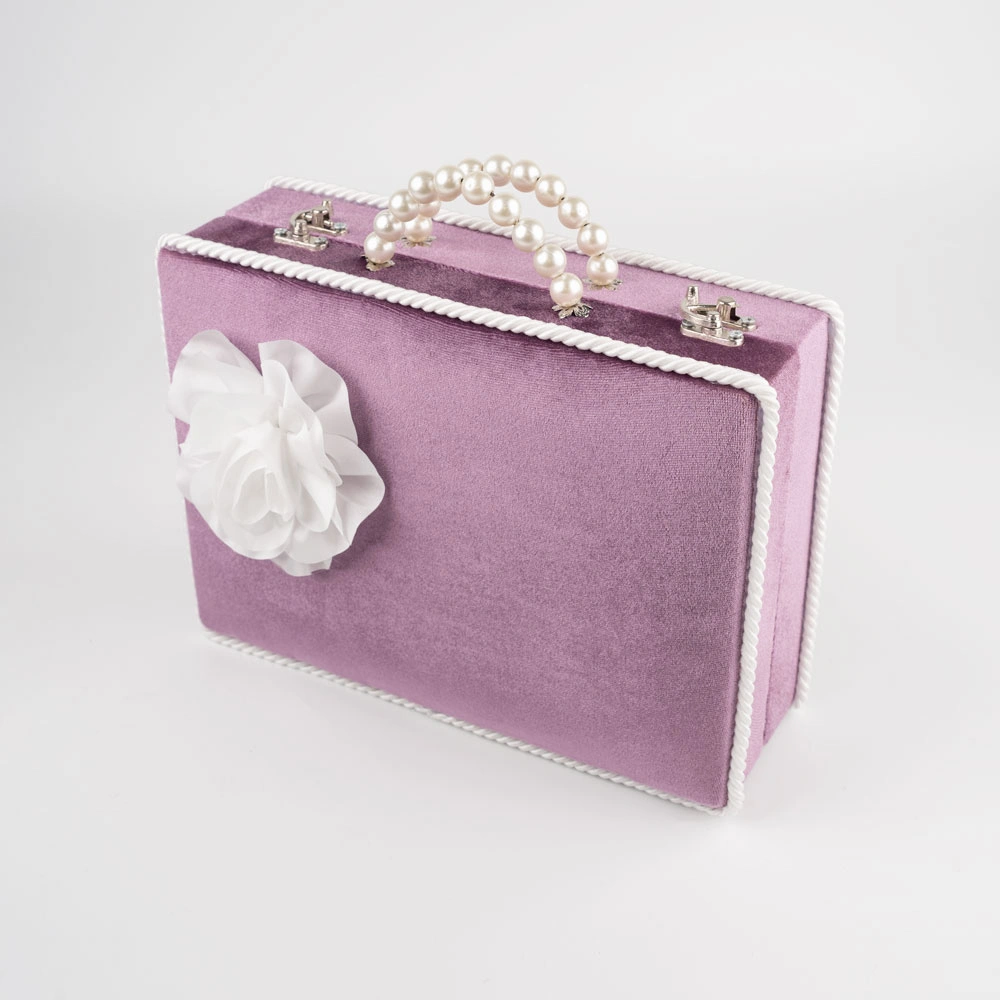 HAYRAT NEŞRİYAT - Kadife Sandık Çeyizlik Kuran Kutusu (Lila, İçi Boş Kutu)