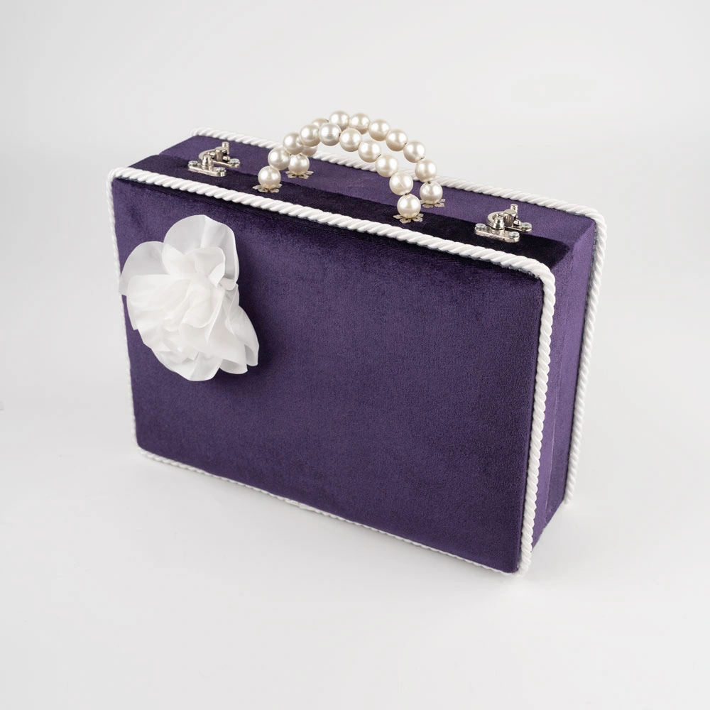 HAYRAT NEŞRİYAT - Kadife Sandık Çeyizlik Kuran Kutusu (Mor, İçi Boş Kutu)