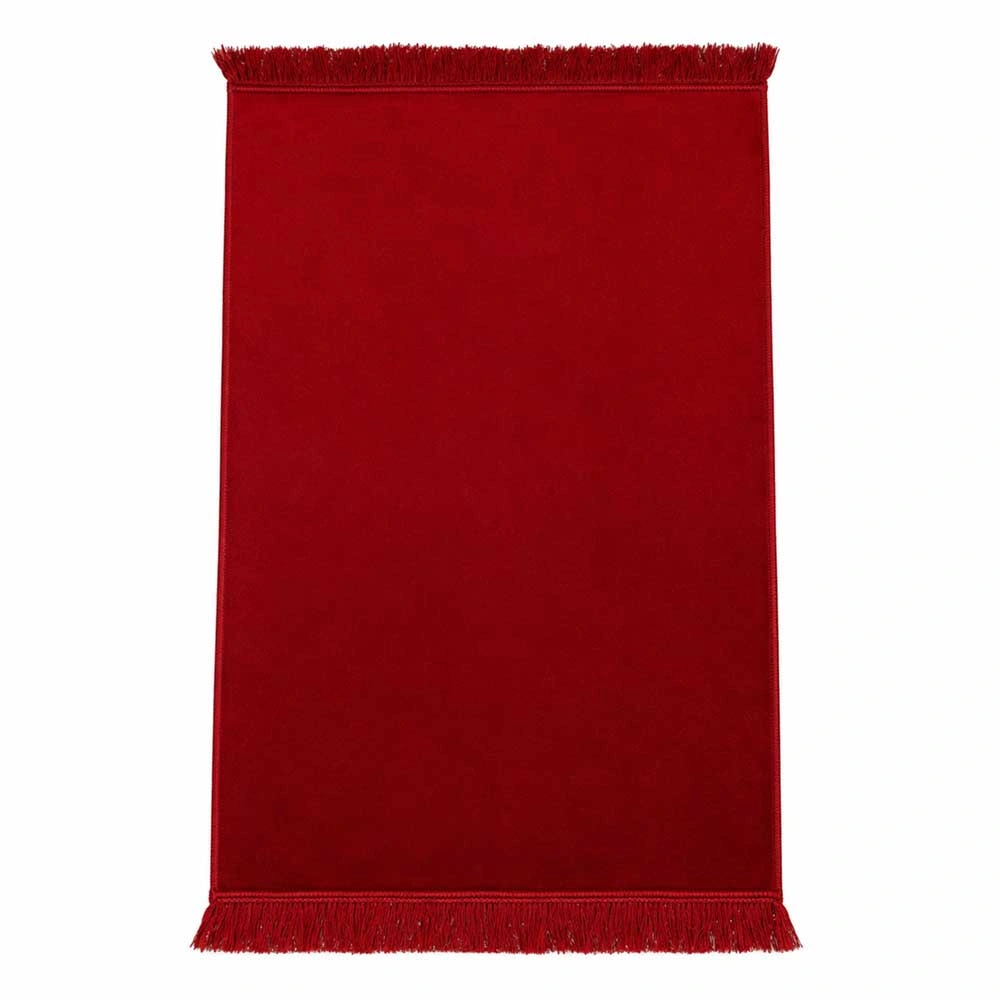 DİĞER - Kadife Velur Seccade Düz Renk (70x110 cm. Bordo)